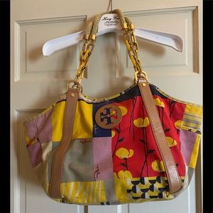 Tory Burch colorful tote